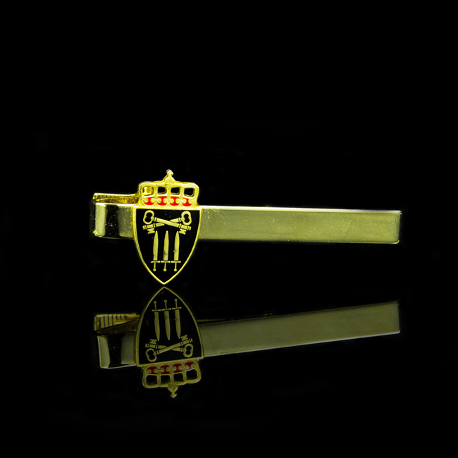 Various Metals Customize with Wording on Bothsides Personalized Football Tie Clip 