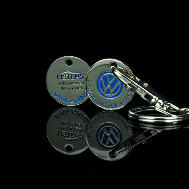 12-Pack £1 Coin Trolley Token Key Rings – New 12-Sided Shape, Works At Aldi, Lidl, Tesco, Sainsbury's